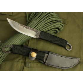 Round Tail Handle Pattern Design Fixed Blade Knife Survival Knife UDTEK01282 